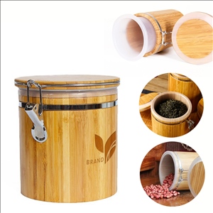 Bamboo Canisters with Airtight Lid